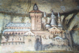 La città di Padova in uno degli affreschi dell'Oratorio del Redentore a Padova